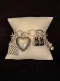 Fashionista Silver Charm Bracelet