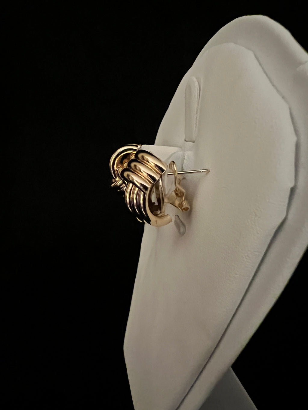 Classic Intertwined Gold Tone Studs