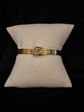 Bicolor Slender Belted Bracelet