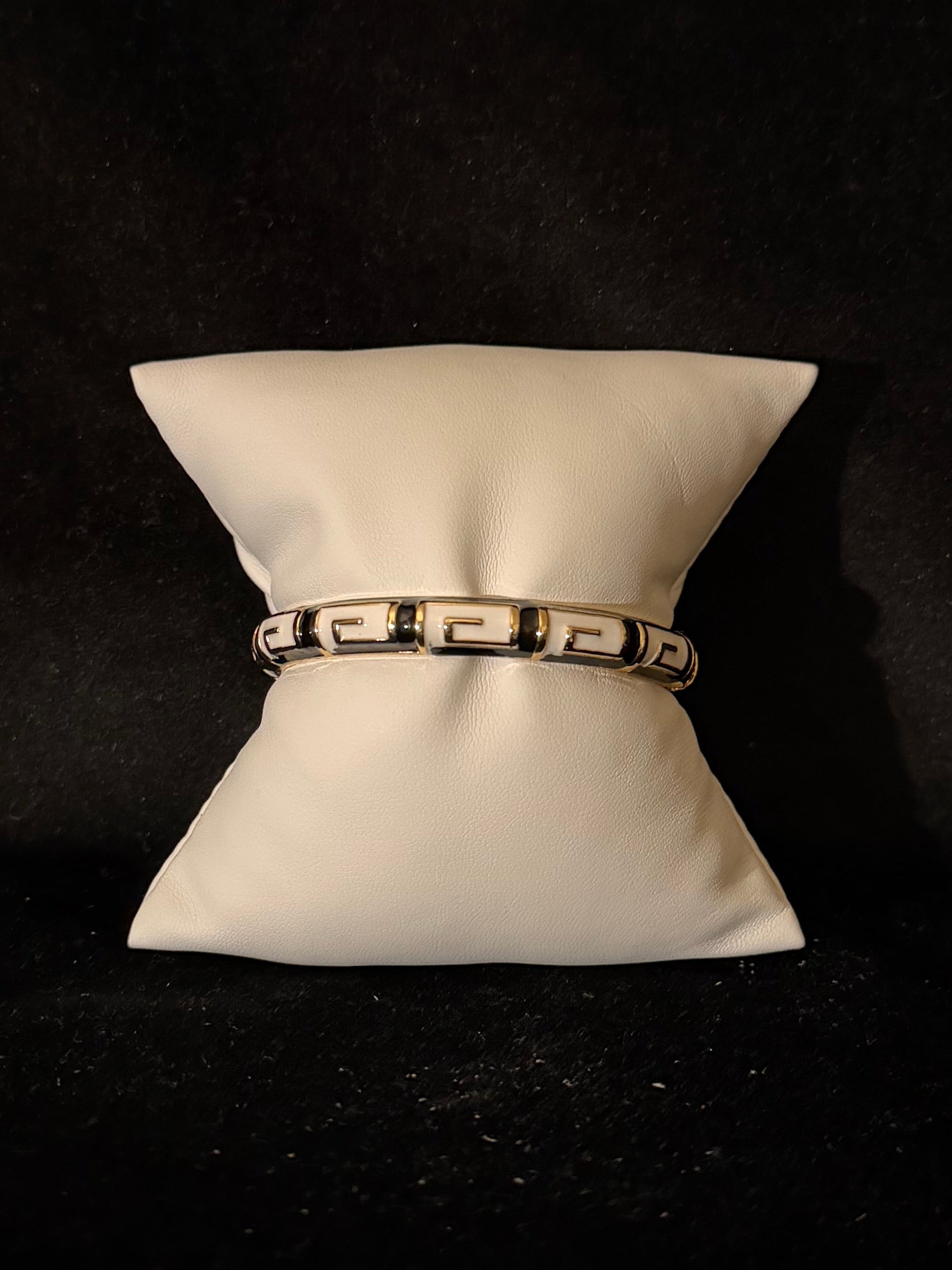 Centric Statement Bangle in Orange