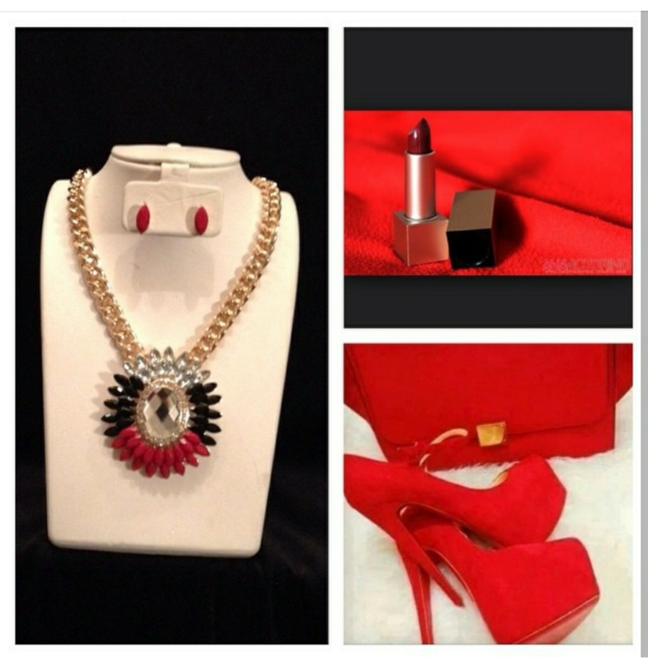 Tri Color Pendant (Red)
