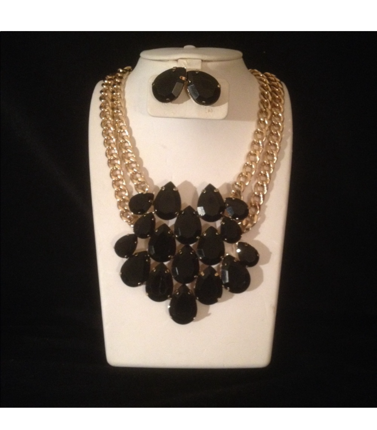 Statement Necklace Set (Gold)