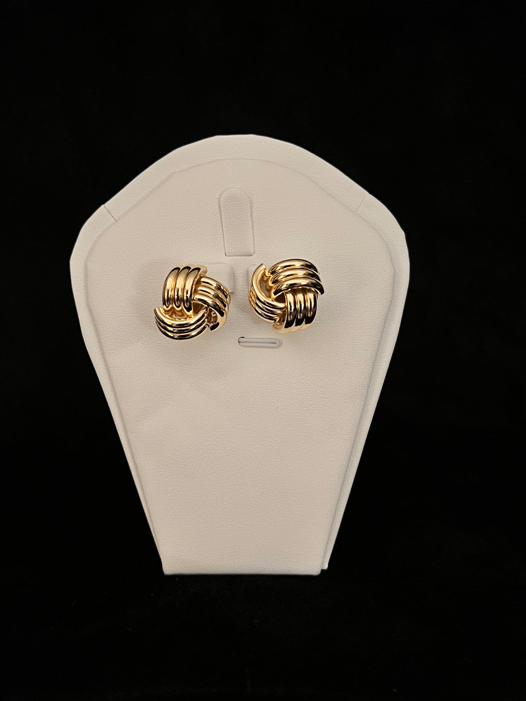 Classic Intertwined Gold Tone Studs