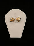 Classic Intertwined Gold Tone Studs