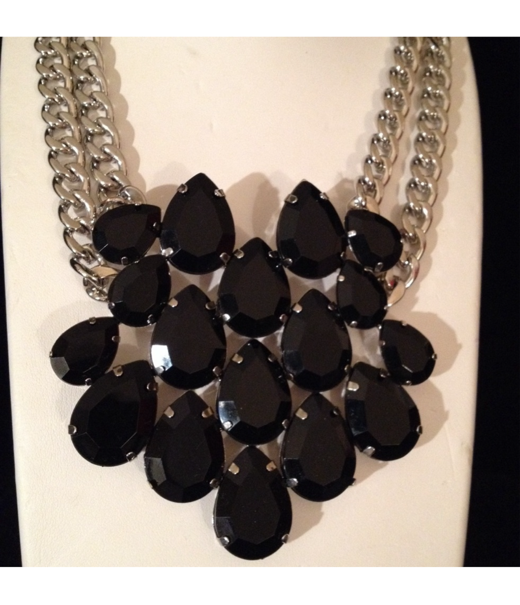 Statement Necklace Set (Silver)