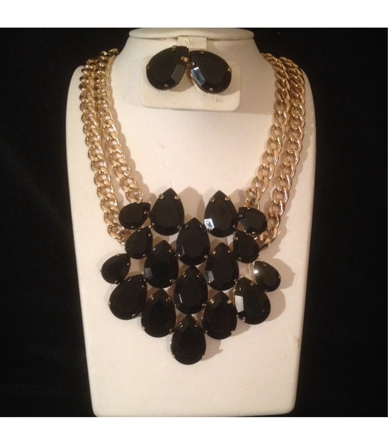 Statement Necklace Set (Gold)
