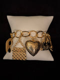 Fashionista Gold Charm Bracelet
