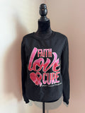 Pink Ribbon Graphic Black