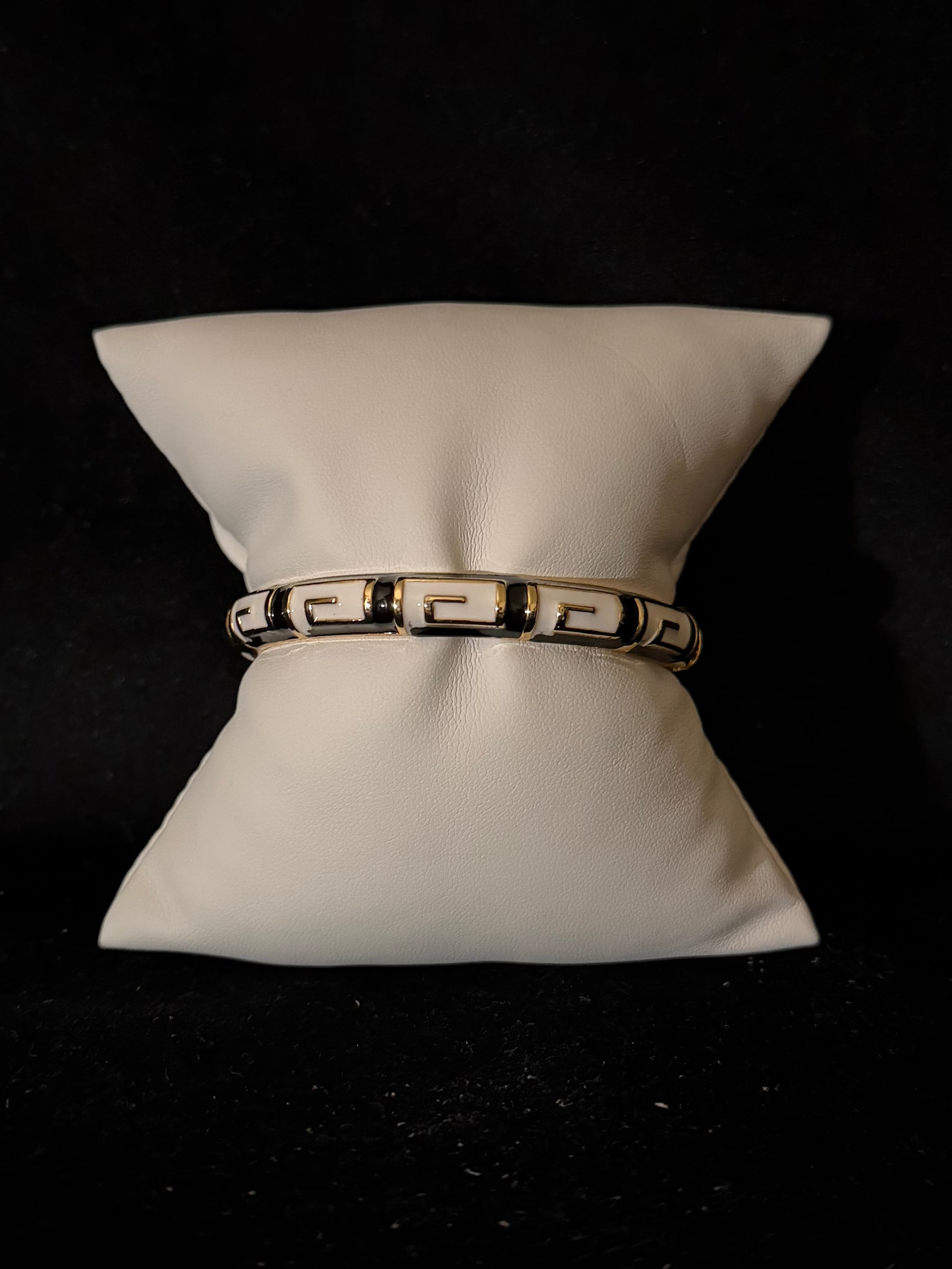 Centric Statement Bangle in Black