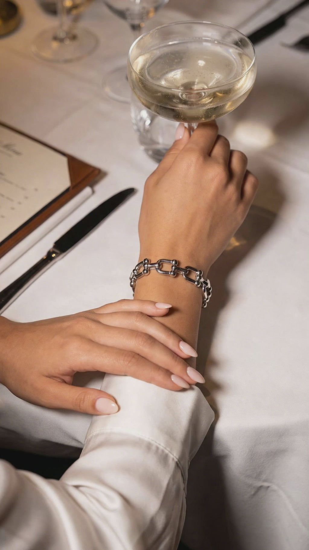 The Luxe Bangle (Silver)