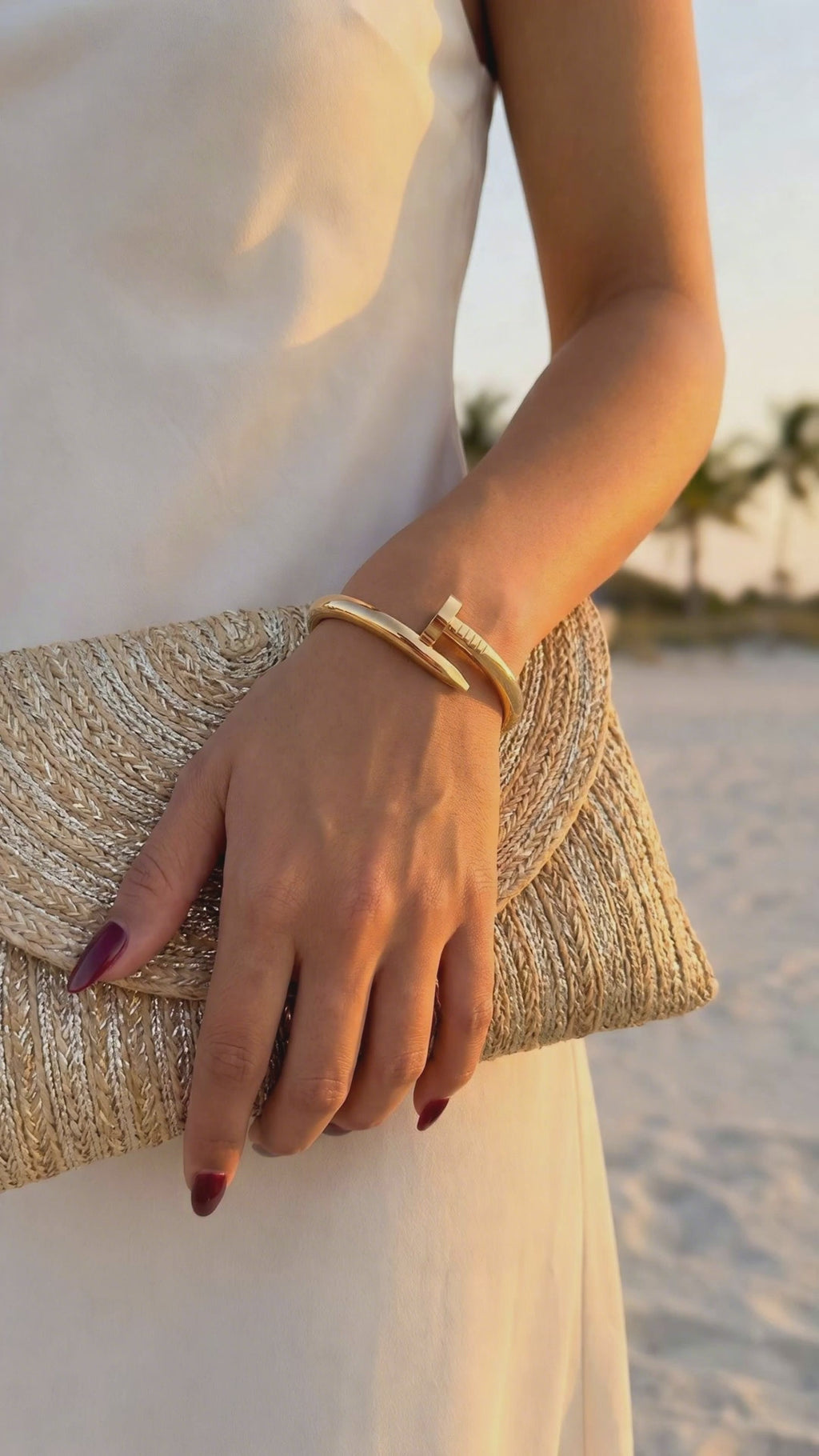 Chunky Nail Head Bangle