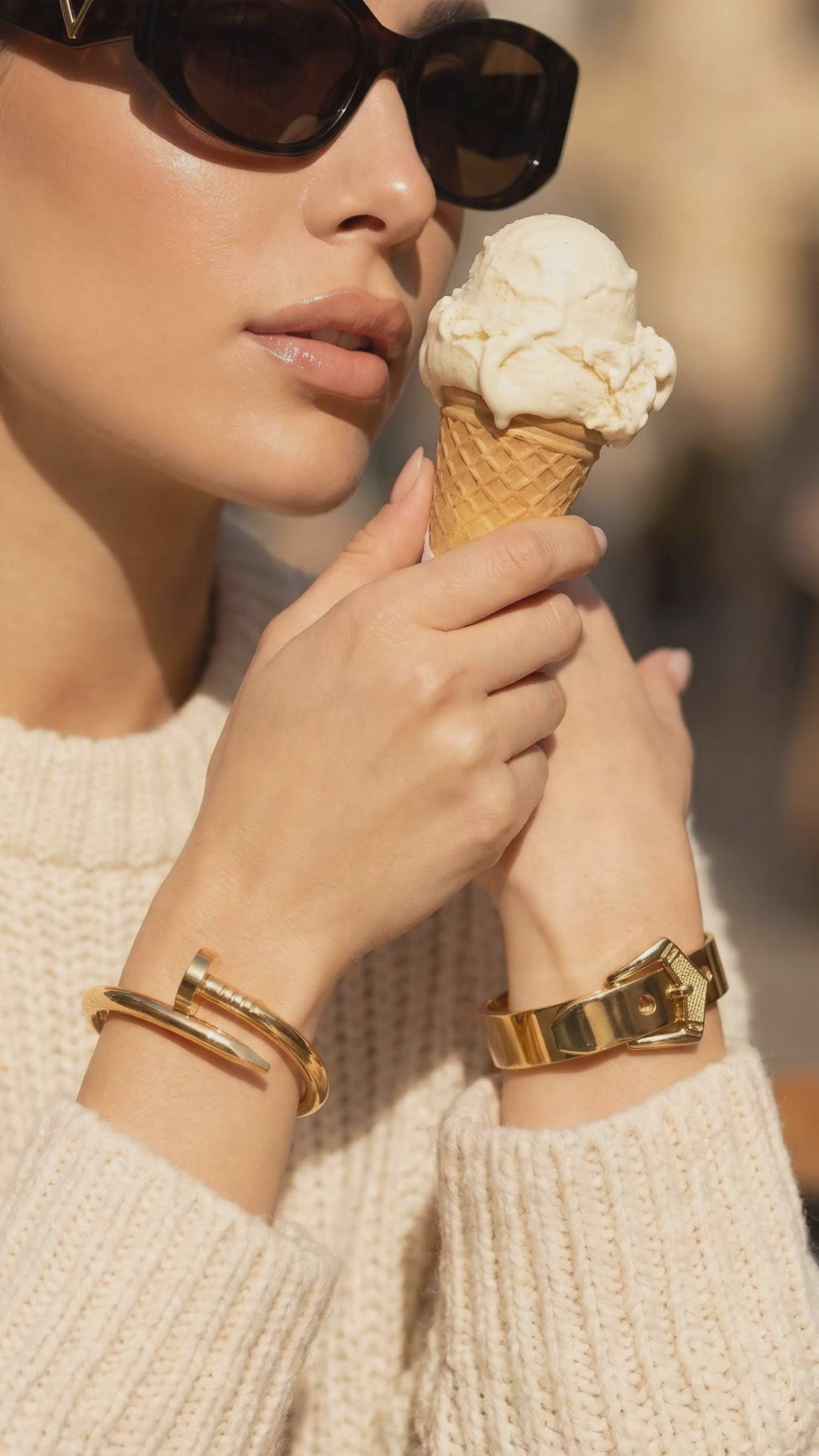 Chunky Nail Head Bangle