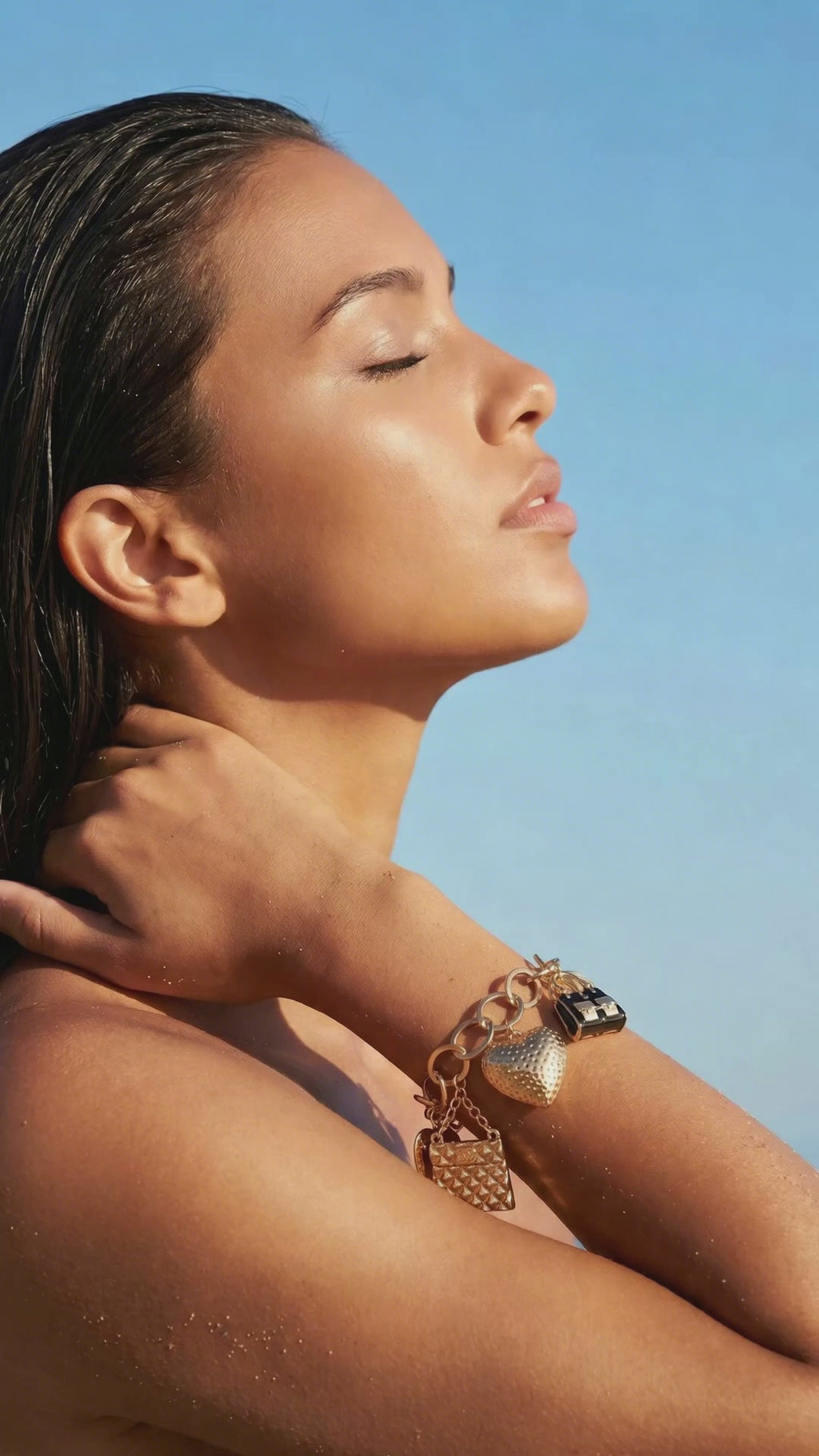 Fashionista Gold Charm Bracelet